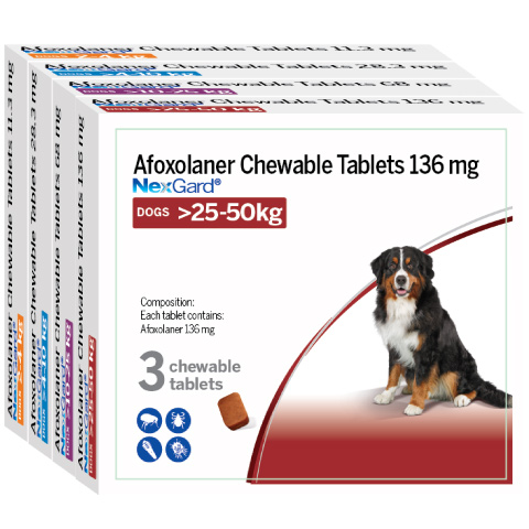 nexgard dog range